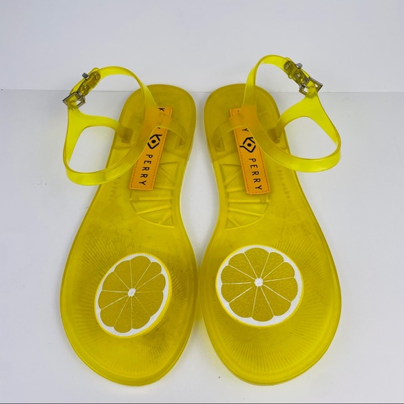 Katy Perry Geli Scented Thong Flip Flop Ankle Strap Sandals Women’s Size 7.5 - Picture 5 of 6